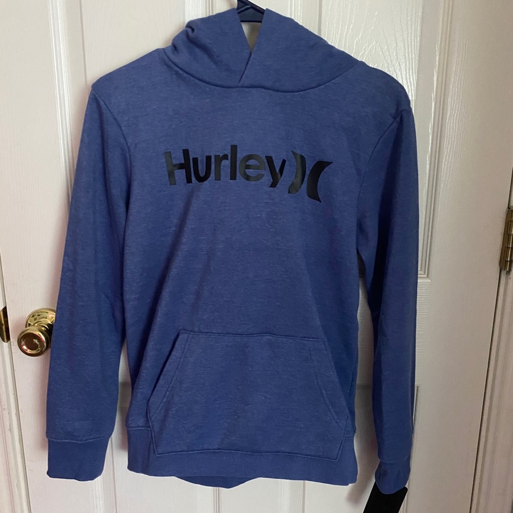 Hurley Blue (Delft Heather) Hoodie With Pockets
